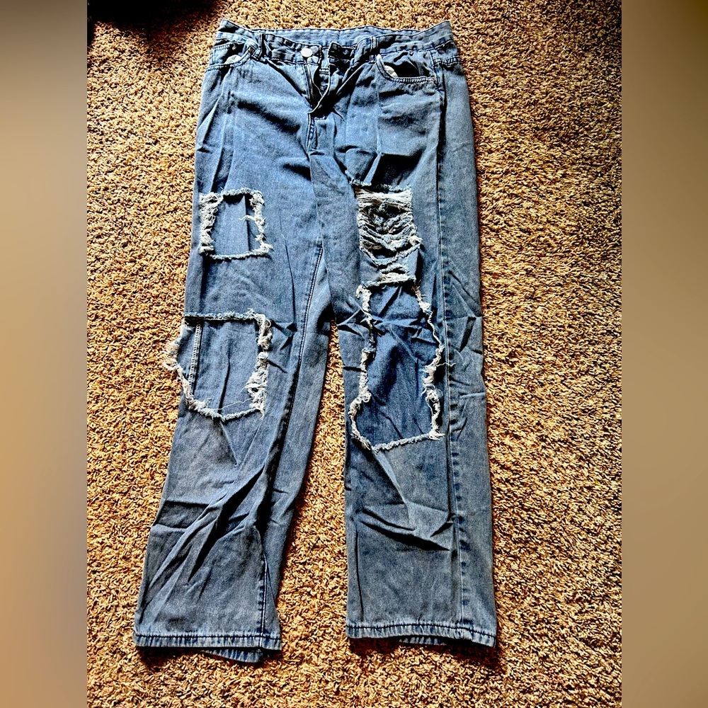 Ripped and weathered Jeans